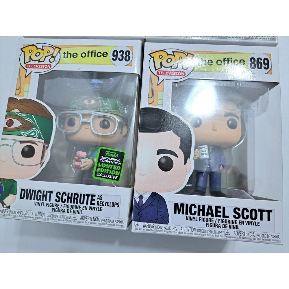 Funko Pop Office Lot of 4 Michael Scott Dwight Schrute Ron Swanson 499 938 869